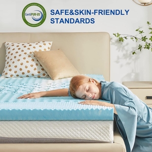 Benutzer definierte High Density-Technologie Hypo allergenes Kühlgel Memory Foam Matratze kize Queen-Size-Topper-Matratzen auflage - Product Image 6