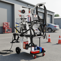 Machine à tirer les bosses FUNISI F90ES+6100 avec kit d'outils de réparation de carrosserie automobile en aluminium, fer et acier
