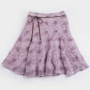 Falda Midi de Malla con Estampado Floral para Mujer, con Cintura Ajustable con Lazo, Falda Fluida en Línea A para Verano, Vacaciones, Fiestas y Uso Casual - Product Image 6