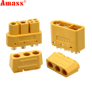 Amass XT60 (2+4) Male Female <b>Plug</b> with Signal Pin and Sheath Solder Wire Model Accessories - Product Image 5