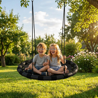 Zoshine Balançoires suspendues robustes et réglables de 40/48 pouces pour jardin, avec 2 sangles de suspension – Modèle populaire