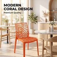 Chaise de loisirs en plastique à dossier creux résistante à l'usure, légère, élégante et moderne, idéale pour restaurant, maison, café, vente en gros