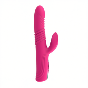 Vibrateur manuel Manshi 26 cm Rose Rouge avec batterie intégrée, jouet pour couples - Product Image 1