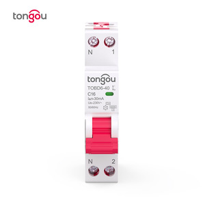 Interruptor Diferencial RCBO Tipo A TONGOU, Curva B/C, Protección Contra Fugas y Sobrecarga, 1P+N Polos M288 - Product Image 4