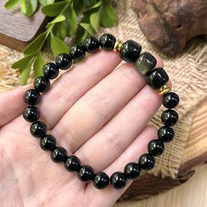 Bracelet naturel en perles de verre colorées pour la conscience spirituelle, service OEM ODM pour les grossistes, choix de pierres personnalisées - Product Image 5