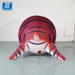 Material de felpa de personaje de dibujos animados de animales obesos de tigre gordo inflable - Product Image 5