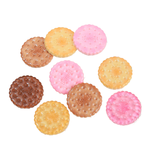 KI xiduo <span class=keywords><strong>Galletas</strong></span> redondas de <span class=keywords><strong>soda</strong></span> dulce, juguetes de comida DIY, pinzas para el pelo, accesorios de pegamento, resina y material para accesorios. - Product Image 2