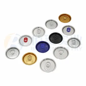 Latas de aluminio impresas vacías, con tapas EOE para cerveza, refrescos y refrescos, 12oz