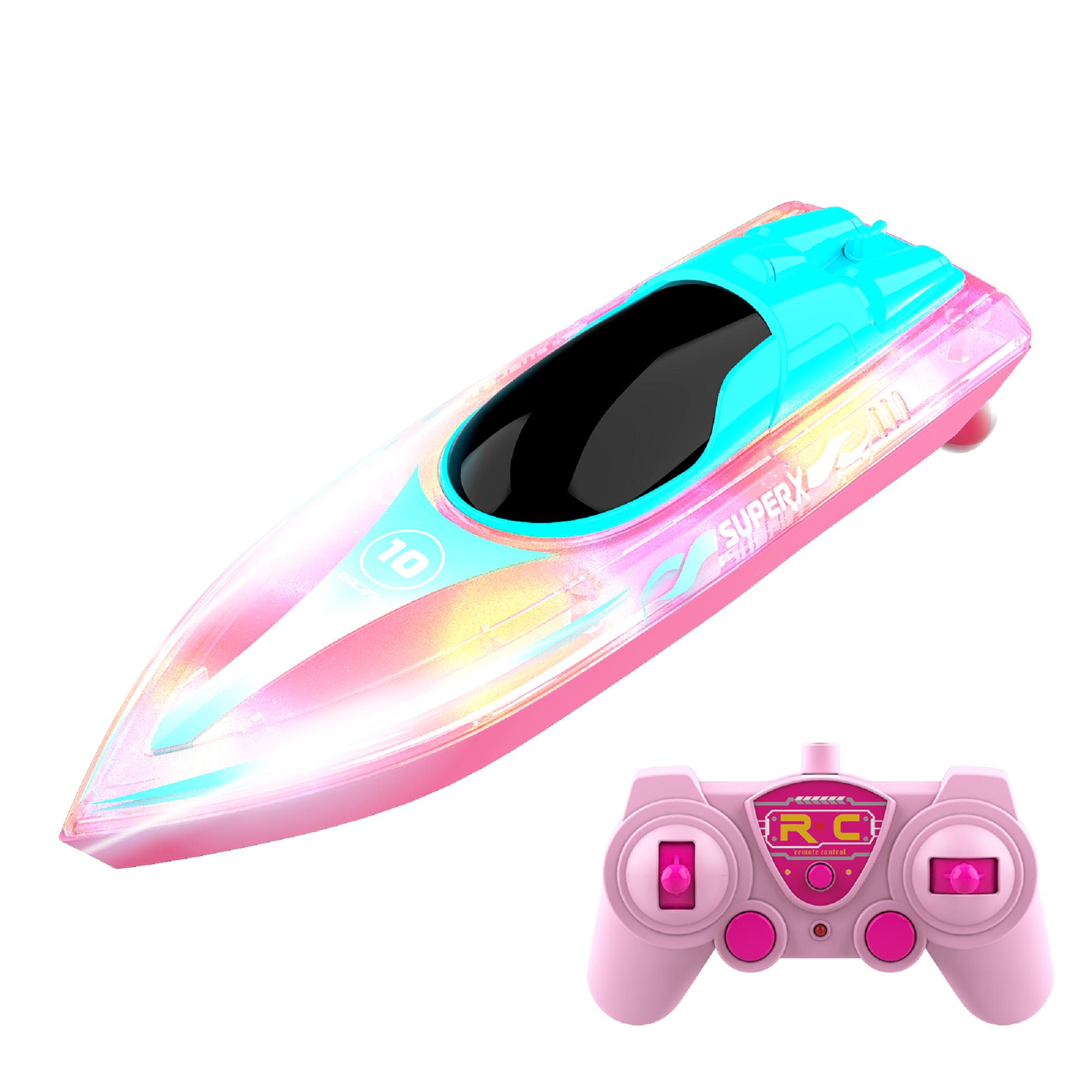 thumbnail image 2 of Boys Toys Catzon Remote Control Boat For Kids 2.4GHz RC Boat Toys 2 of 14