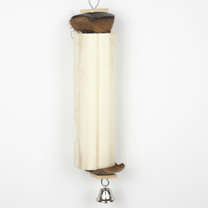 Jouets à mâcher cylindriques en bois de couleur naturelle pour perroquets de petite et moyenne taille, accessoires de cage, fournitures pour animaux de compagnie - Product Image 2