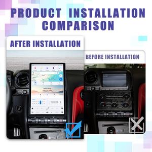 Autoradio pour Nissan GTR 2008-2015 Android 13 Écran vertical 14,4 pouces Multimédia automobile GPS Navigation Lecteur vidéo DVD Carplay - Product Image 2