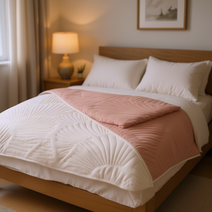 Nouvelle couette légère Sweet Vianney, taille King, rose clair, matelassée en polyester, pour toutes les saisons - Product Image 2