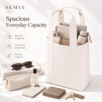 Sac fourre-tout en toile grande capacité avec coutures renforcées, sac à main en toile simple pour femme, sac de shopping personnalisable en couleur et taille