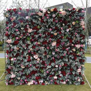Professional Grade Photography <b>Artificial</b> Flower Wall Dense Petal Layout Wedding Photo Booth Backdrop Decor - Product Image 3