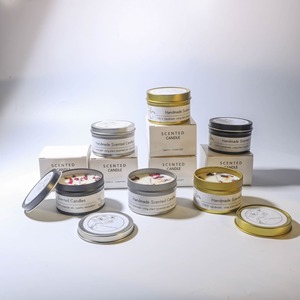 Coffret cadeau de mariage personnalisé Bougies parfumées en cire de soja sans fumée Bougie parfumée en métal pour boîte de conserve de luxe - Product Image 1