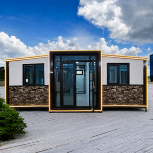 Casa Contenedor Expandible de 20 Pies, Panel Sándwich de Acero Prefabricado, Moderna y Lujosa, Portátil, Modular, Apartamento Residencial - Product Image 1