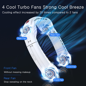 Neck <b>Fan</b> 5000mAh Rechargeable Neck <b>Fan</b> <b>Portable</b> <b>Fan</b> Air Conditioner USB Mini <b>Fans</b> ventilador recargable ventilateur - Product Image 3