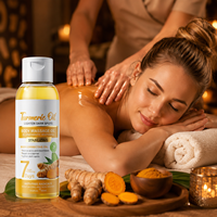 Huile Corporelle Naturelle Hydratante et Nourrissante pour Massage, à la Rose, au Curcuma, à la Vitamine C et à la Noix de Coco – Approvisionnement Direct Usine