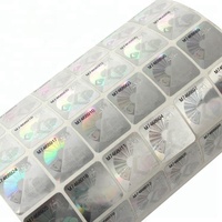 Autocollants et étiquettes holographiques laser personnalisés en feuille métallique imprimée 3D bon marché pour la protection contre la contrefaçon