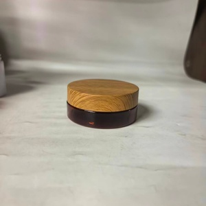 Envase de Plástico PET de Grado Alimenticio, Boca Ancha, Color Ámbar, 200ml 250ml 300ml 500ml 1000ml, para Crema Cosmética, Galletas, Té - Product Image 4