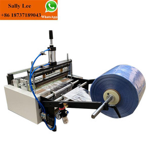 Petite machine manuelle de fabrication de sacs en plastique, découpeuse de rouleaux en polypropylène HDPE en feuilles, machine de découpe et de thermoscellage de sacs en plastique - Product Image 4
