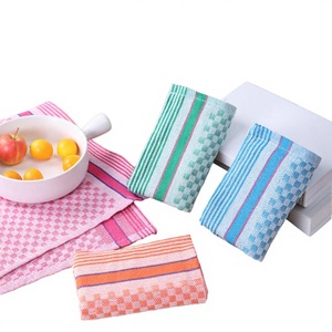 Nouvelle Serviette de Cuisine en Coton Tricoté Écologique 42*67cm, Motif Petites Cases, Absorbante, Pliable, Lavable en Machine – Collection 2025 – Vente Flash - Product Image 3