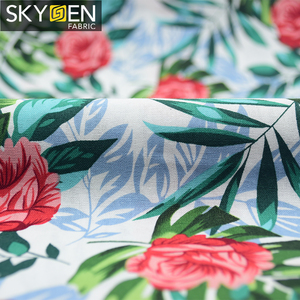 Skygen-tela estampada de gasa, tejido 100% algodón, sedoso, 10 oz, algodón, pato - Product Image 2