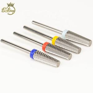 Süper 2XF <span class=keywords><strong>M</strong></span> 5 in 1 küçük varil Efile kesici çapaklar 6.0*16.0mm düz üst profesyonel konik tırnak matkap uçları Tungsten karbür - Product Image 5