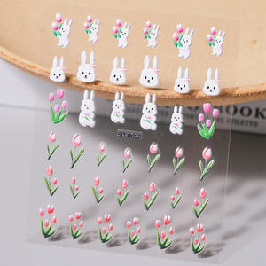 OEM/ODM 5D en relieve violeta Iris flor <span class=keywords><strong>uñas</strong></span> pegatina púrpura Floral Sliders <span class=keywords><strong>girasol</strong></span> Margarita diseño calcomanías para suministros de <span class=keywords><strong>uñas</strong></span> - Product Image 4