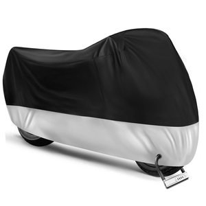 Housse de moto universelle toutes saisons imperméable 190T, protection solaire et extérieure avec trous pour cadenas - Product Image 1