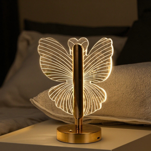 Jaiyi Sáng Tạo Nghệ Thuật Hiện Đại Độc Đáo Mộc Mạc Acrylic LED Ánh Sáng Ban Đêm Với Có Thể Sạc Lại USB Và Điều Khiển Thay Đổi Độ Sáng Cho Phòng Ngủ Đầu Giường - Product Image 1