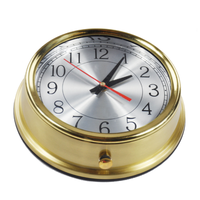 IMPA 370204 Chronomètre marin à quartz, horloge de navigation nautique en laiton, compteur de temps pour navire