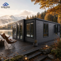Maison conteneur de luxe moderne extensible 20/40 pieds, 2, 3 ou 4 chambres, villa modulaire préfabriquée, mini-maison pour hôtel-resort asiatique