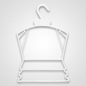 การออกแบบใหม่ชุดไม้แขวนเสื้อพลาสติกประหยัดพื้นที่เสื้อผ้าไม้แขวนเสื้อทารกแรกเกิด HY-4004 - Product Image 2