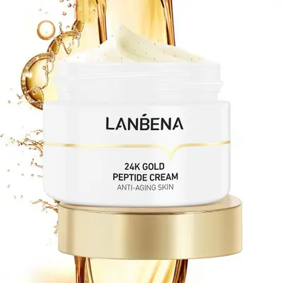 LANBENA Facial Cream 24k gold peptide face beauty lift cream day and night