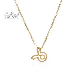 Collier pendentif signe du zodiaque creux en fil métallique, inspiré du <span class=keywords><strong>horoscope</strong></span> 3D, en acier inoxydable plaqué or, vente en gros - Offre Spéciale - Product Image 1