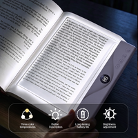 Lámpara de Escritorio LED Moderna de Panel Plano, Profesional, Antideslumbrante, con Protección Ocular y Luz Azul Cero, Adecuada para la Lectura de Niños