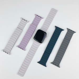 Correa de Reloj Magnética de Silicona Ultra Lujosa y Suave, Ajustable, Color Naranja, para Relojes <span class=keywords><strong>Serie</strong></span> 10/9/8/<span class=keywords><strong>7</strong></span>, Transpirable, 46mm 49mm <span class=keywords><strong>45mm</strong></span> 44mm - Product Image 5