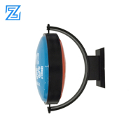 Nouvelle boîte lumineuse publicitaire LED double face 2026, boîte lumineuse rotative en aluminium pour l'extérieur, enseigne lumineuse LED pour salon de coiffure