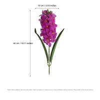 Bunga Hyacinth 3D Print Lichao 30 Tangkai, Bunga Artifisial Karet Lembut untuk Dekorasi Pernikahan, Rumah, dan Luar Ruangan
