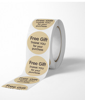 Autocollants en papier kraft imperméables autocollants personnalisés pour la fermeture et l'emballage de cadeaux avec des formes personnalisées