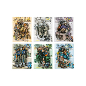 Jack's Adventure Handbook Series Autocollants décoratifs pour cahiers <span class=keywords><strong>de</strong></span> caractères originaux 20 autocollants par paquet pour collage - Product Image 5