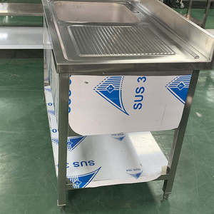 Fregadero de cocina de un solo cuenco de estilo europeo de lujo Fregadero de mesa de gran oferta de acero inoxidable para hoteles y restaurantes - Product Image 3