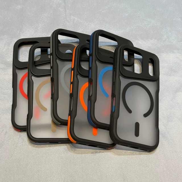 Premium Real Luxury Matte Transparent Stand Phone Case for iPhone 17 12 13 14 15 16 17 Pro Max Plus Magnetic Hard Cover