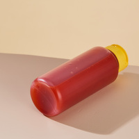 Bouteille en plastique souple PP de 250 ml de qualité alimentaire pour remplissage à chaud, avec bouchon à vis et logo sérigraphié, pour sauces et thés