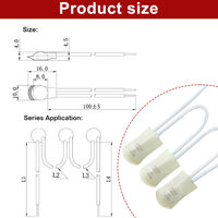 Protector Térmico Automático Bimetálico S01, Interruptor de Temperatura, Ecológico, Duradero, Portátil, para Vehículos y Garajes
