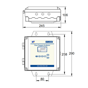 Tubo De Combustão Analisador De Oxigênio de zircônia para Testes O2 Conteúdo nos Gases de combustão - Product Image 2