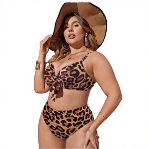 ชุดว่ายน้ำบิกินี่ลายเสือดาวเอวสูงแบบใหม่ขายส่ง เป็นมิตรกับสิ่งแวดล้อม ไซส์พลัส สำหรับผู้หญิง แบบชิ้นเดียวและแบบสองชิ้น - Product Image 3