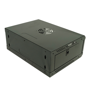 Suitable 19-Inch <b>Small</b> 4U CCTV Metal Network Cabinet Floor Standing Glass Door Front for Data Center Wall Mounted <b>Computer</b> - Product Image 4