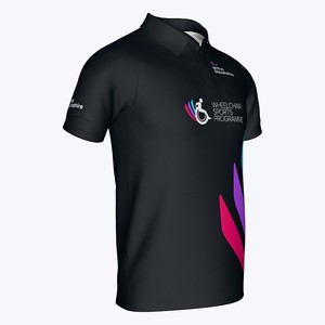 T-shirt polo pour homme à manches courtes, personnalisé, sublimé, en polyester, à séchage rapide, coupe ajustée, design personnalisé, avec logo - Product Image 3